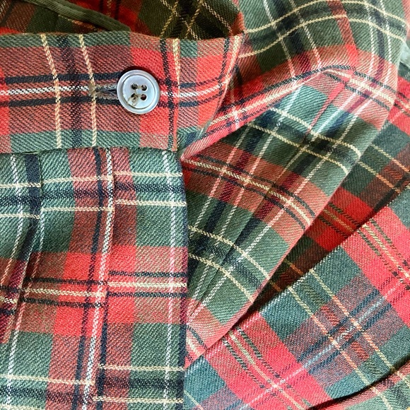 Vintage 90s Pleated Plaid Tartan Skorts 10 - Picture 7 of 7
